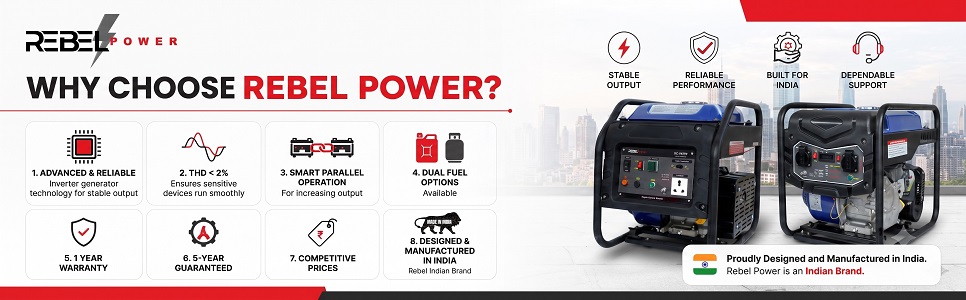 Rebel Power — Power For Every Need. Reliable Performance, Smart Technology, Fuel Efficient. Power you can trust, wherever you are.